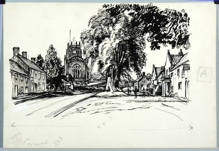 Coxwold. Original drawing used in 