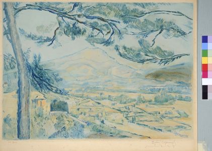after Paul Cezanne, La Montagne Sainte-Victoire