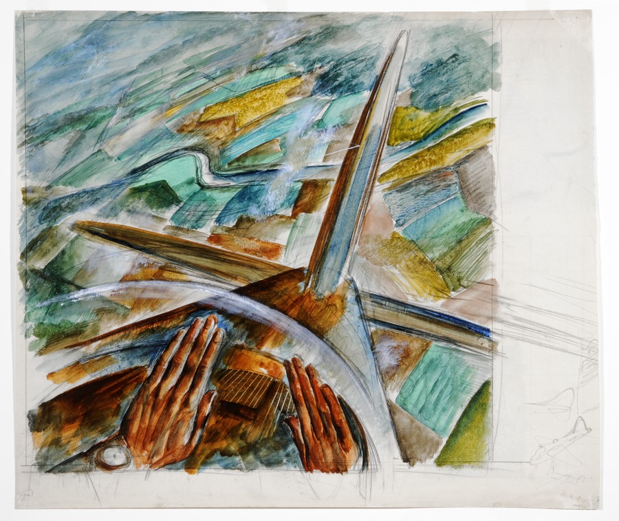 On air trip to observe camouflage