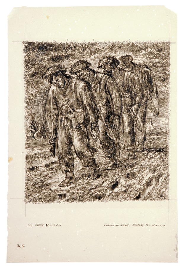 Exhausted Infantryman