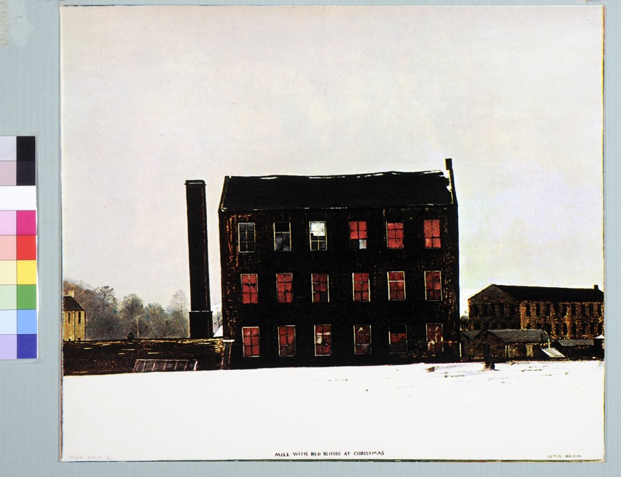 Mill with red blinds at Christmas,1/75