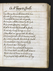 BC MS Lt 78, p. 1: The opening of John Fountain's poem 