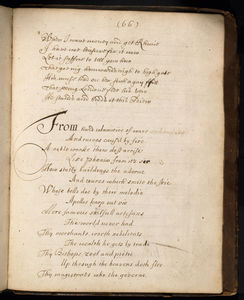 BC MS Lt 120, p. 66: An extract from Samuel Colvil's 'The Mock Poem', Part 2, including the section beginning 