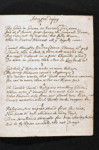 BC MS Lt q 23, f.11r: The opening of William Davenant's poem 