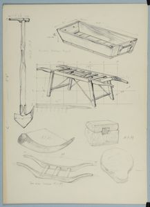 Page of seven drawings prepared for 