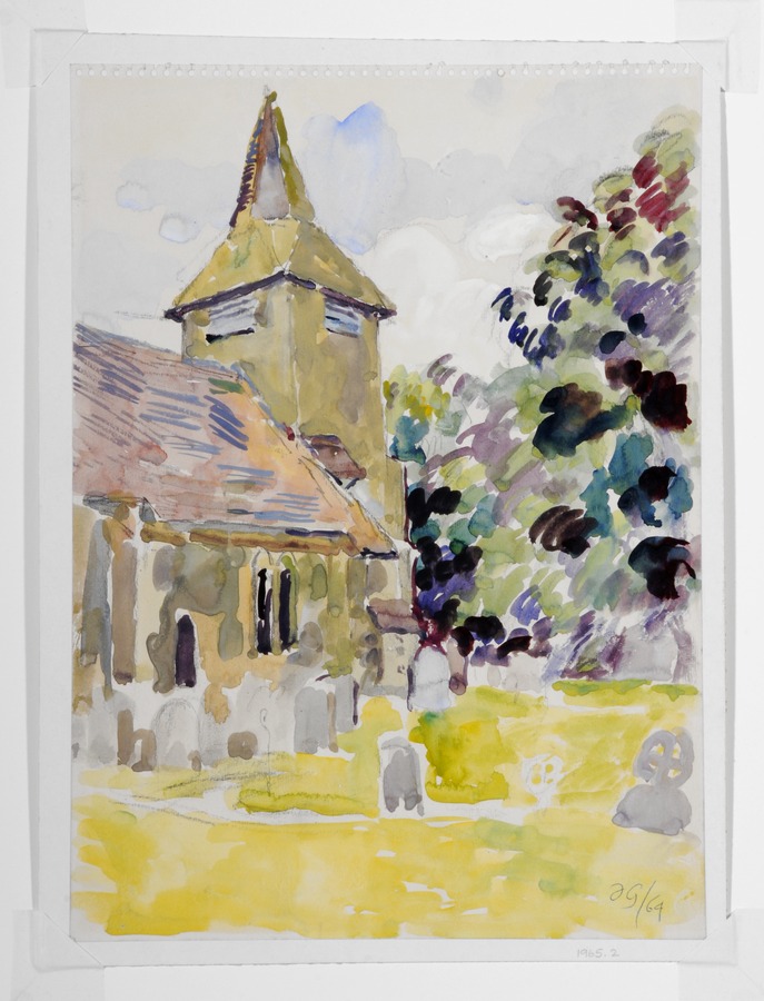 Berwick Church, East Sussex (formerly entitled Aldermaston Church)