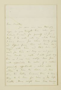 Letter from Charlotte Brontë (signed C.B.Nicholls) to Amelia Ringrose