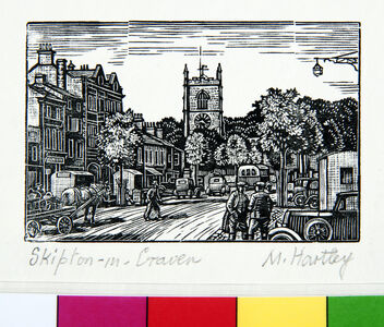 Skipton-in-Craven, recent impression from the block originally used as one of the chapter headings for 
