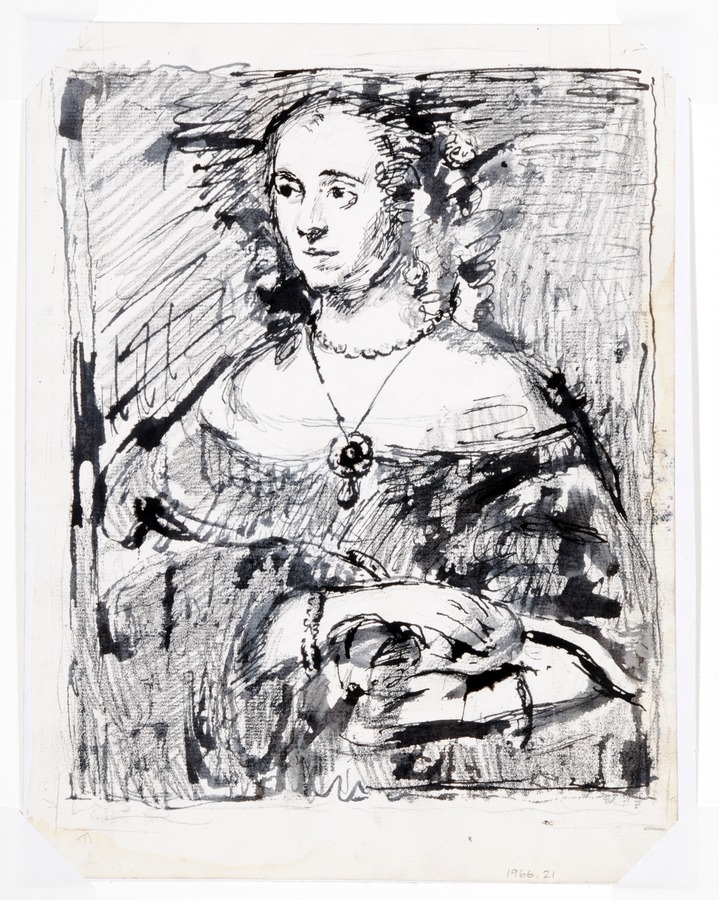 Translation of Rembrandt's Lady with the Lap Dog