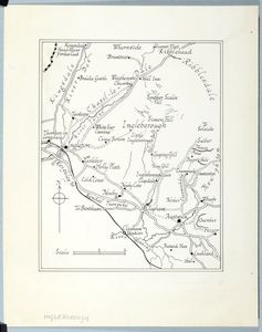 Map of Ingleborough. Original drawing used in 