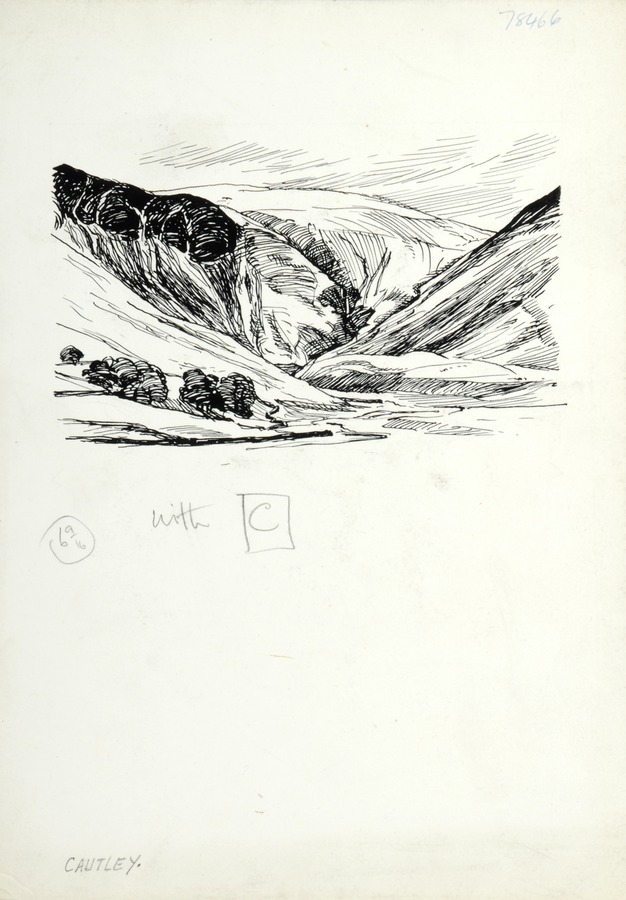 The great charm of Cautley. Original drawing used in 