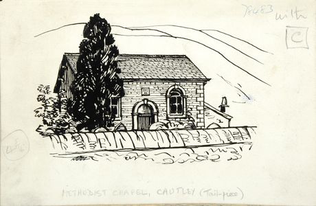 Methodist Chapel, Cautley. Original drawing used used as a tailpiece in 