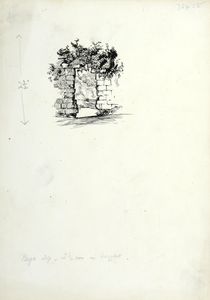 Gateway at Bolton Abbey. Original drawing used in 