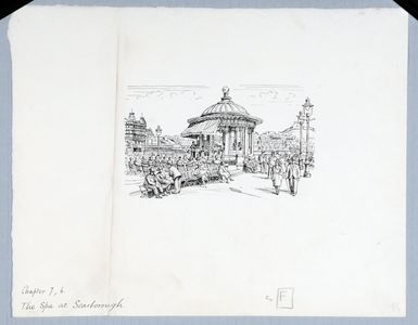 The Spa at Scarborough, original drawing  used in 
