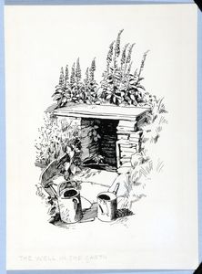 The Well in the Garth. Original drawing used in 