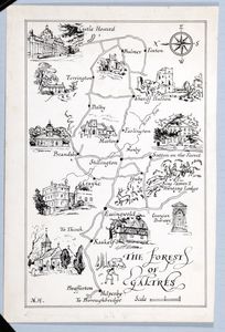 Pictorial Map of the Forest of Galtres. Original drawing produced for 