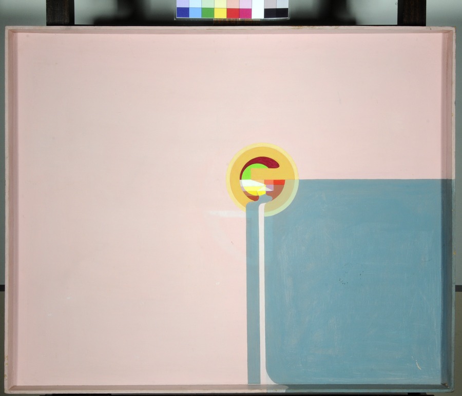 Circle on a Grey/Pink Ground