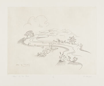 Heron by the Bank  (part of Bristol Printmakers' folio '81)