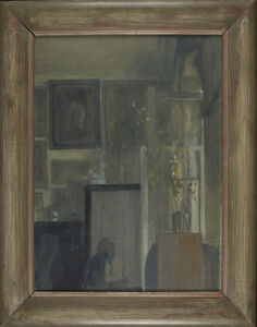 György Gordon, Alone III, Dr Z.M., oil on canvas, 1988