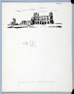 So much of Piety, Romance, Legend' (St.Hilda's, Whitby). Original drawing used in 