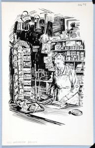 Miss Hannah Banks. Original drawing used in 
