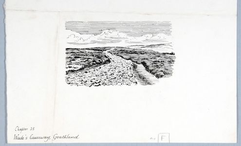 Wade's Causeway, Goathland, original drawing  used in 