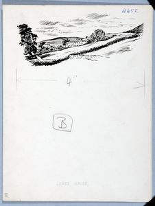 Lease House. Original drawing used in 