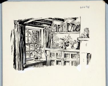 A Window in the Dining-Room'. Original drawing used in 