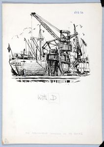 The Merchandise handled on its Docks' (Hull). Original drawing used in 