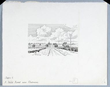 A Wold Road near Sledmere, original drawing  used in 