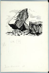 Norber Boulders. Original drawing used in 