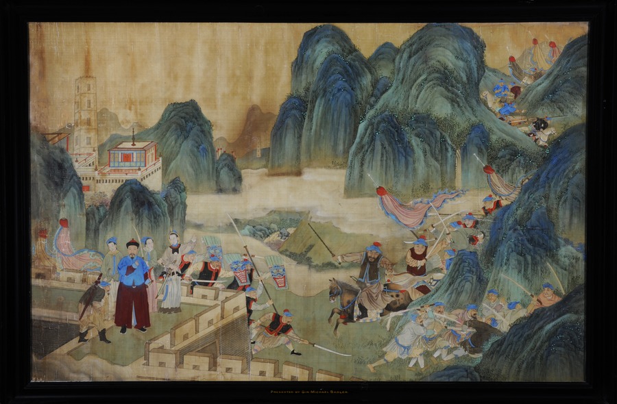 Battlescene with Mongol Warriors